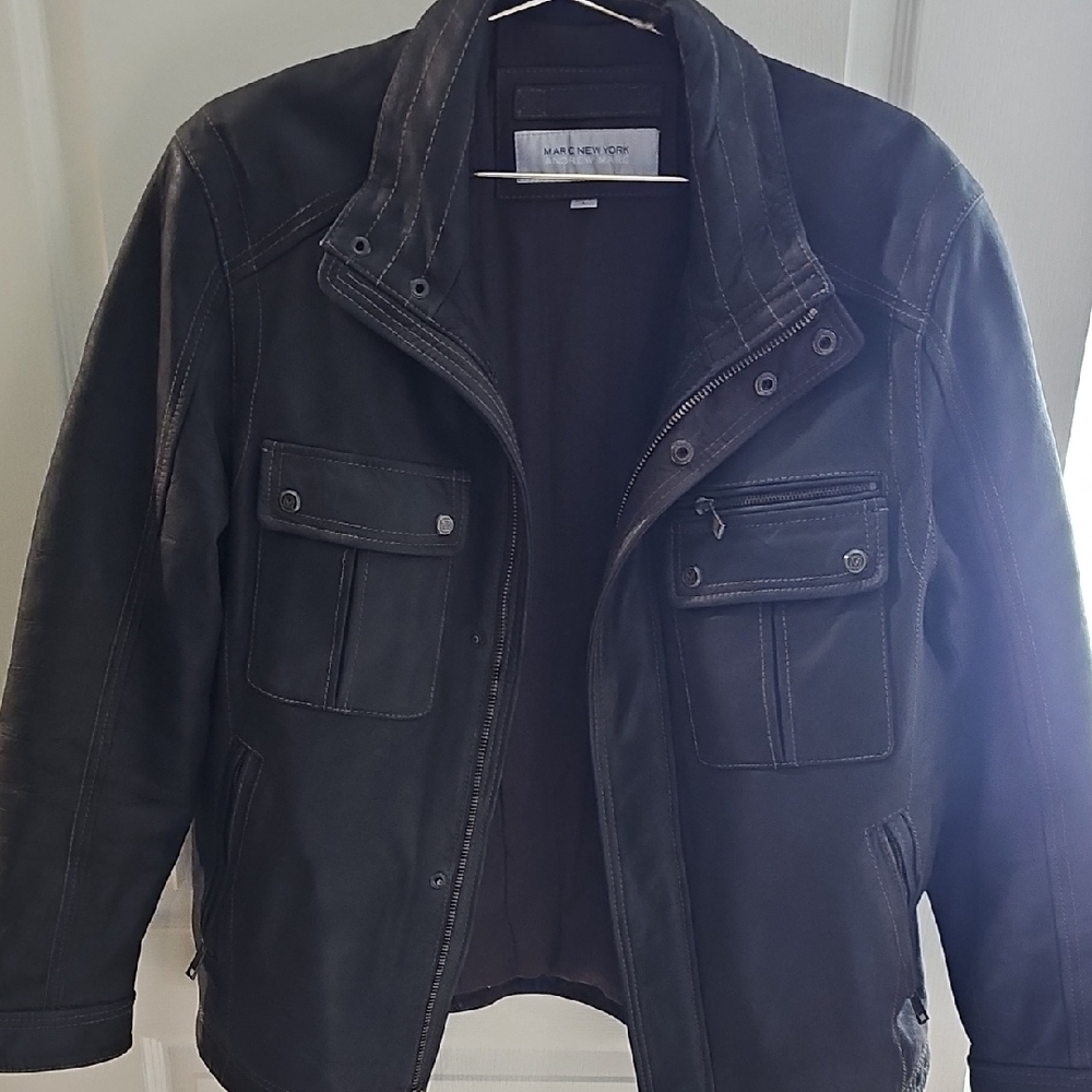 Men's Black Leather Jacket